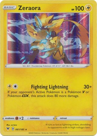 Pokemon Card Vivid Voltage 061/185 61/185 Zeraora Holo Rare – Yeet
