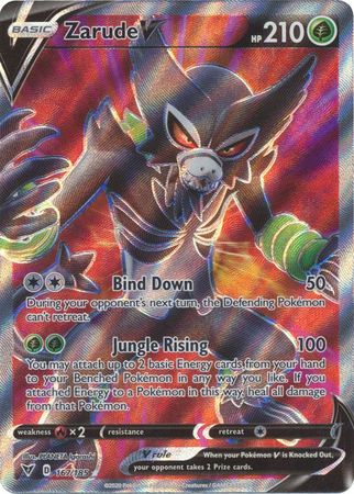 Pokemon Card Vivid Voltage 167/185 Zarude V Full Art