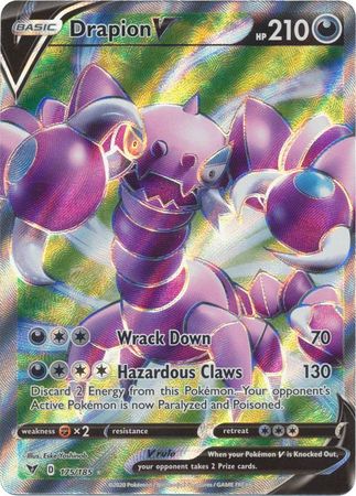Pokemon Card Vivid Voltage 175/185 Drapion V Full Art