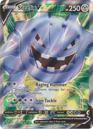 Pokemon Card Vivid Voltage 176/185 Steelix V Full Art