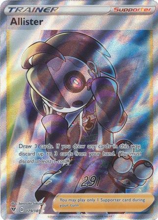 Pokemon Card Vivid Voltage 179/185 Allister Supporter Full Art