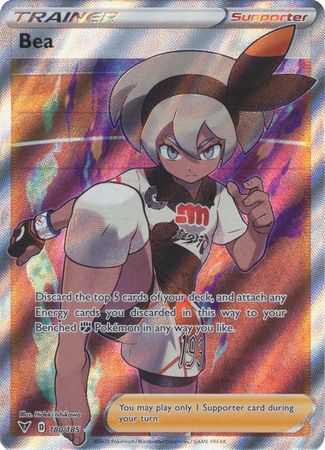 Pokemon Card Vivid Voltage 180/185 Bea Supporter Full Art