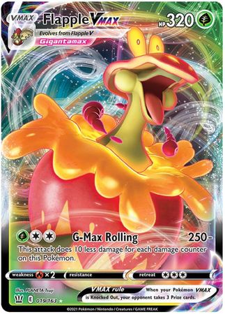Pokemon Card Battle Styles 019/163 19/163 Flapple VMAX Ultra Rare – Yeet