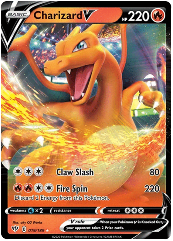 Pokemon Card Darkness Ablaze 19/189 019/189 Charizard V Ultra Rare – Yeet