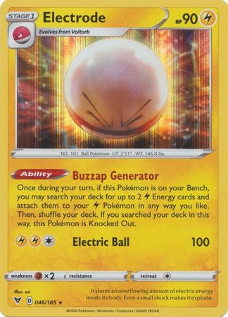 Pokemon Card Vivid Voltage 046/185 46/185 Electrode Holo Rare – Yeet