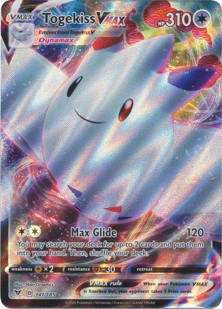 Pokemon Card Vivid Voltage 141/185 Togekiss VMAX Ultra Rare