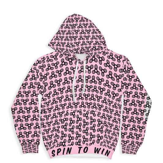 Spin to win in a Salmon Hoodie