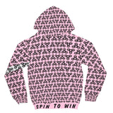 Spin to win in a Salmon Hoodie